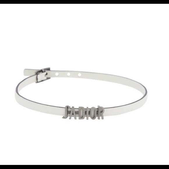 Dior J’ADIOR Leather necklace white chocker Logo - Picture 3 of 4